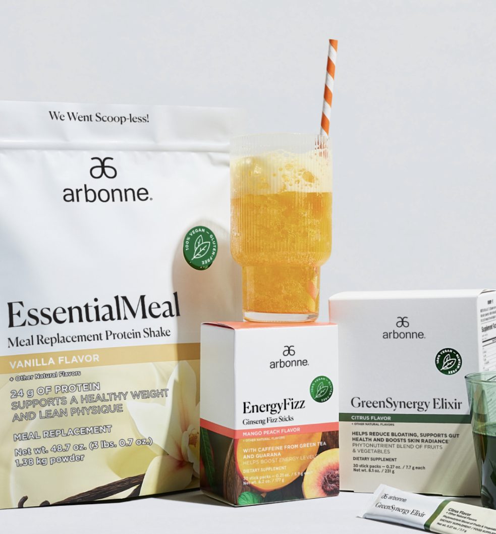 Arbonne's Daily Essentials Bundle: Protein, Energy Fizz, Greensynergy