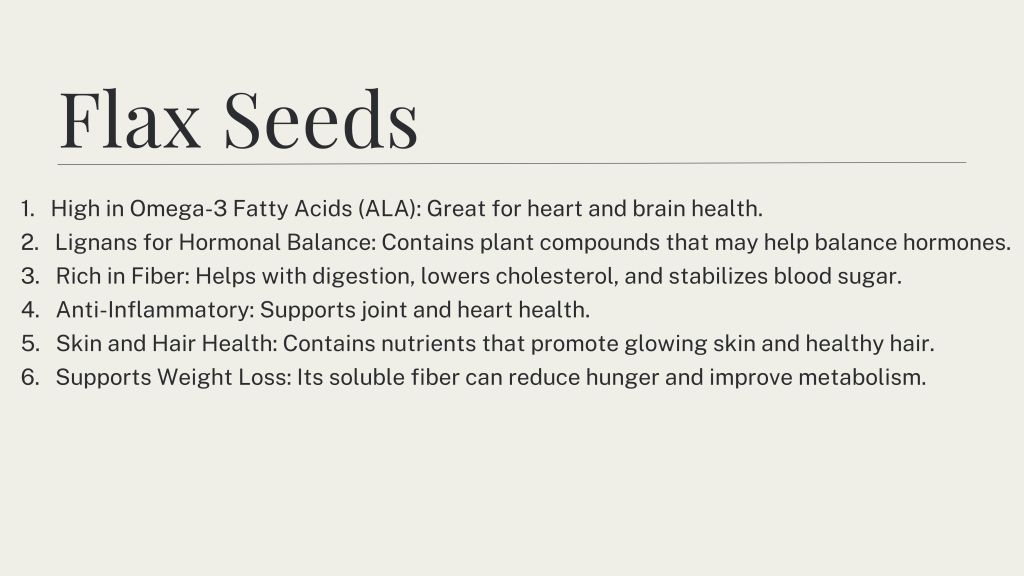 Benefits of Flax Seeds